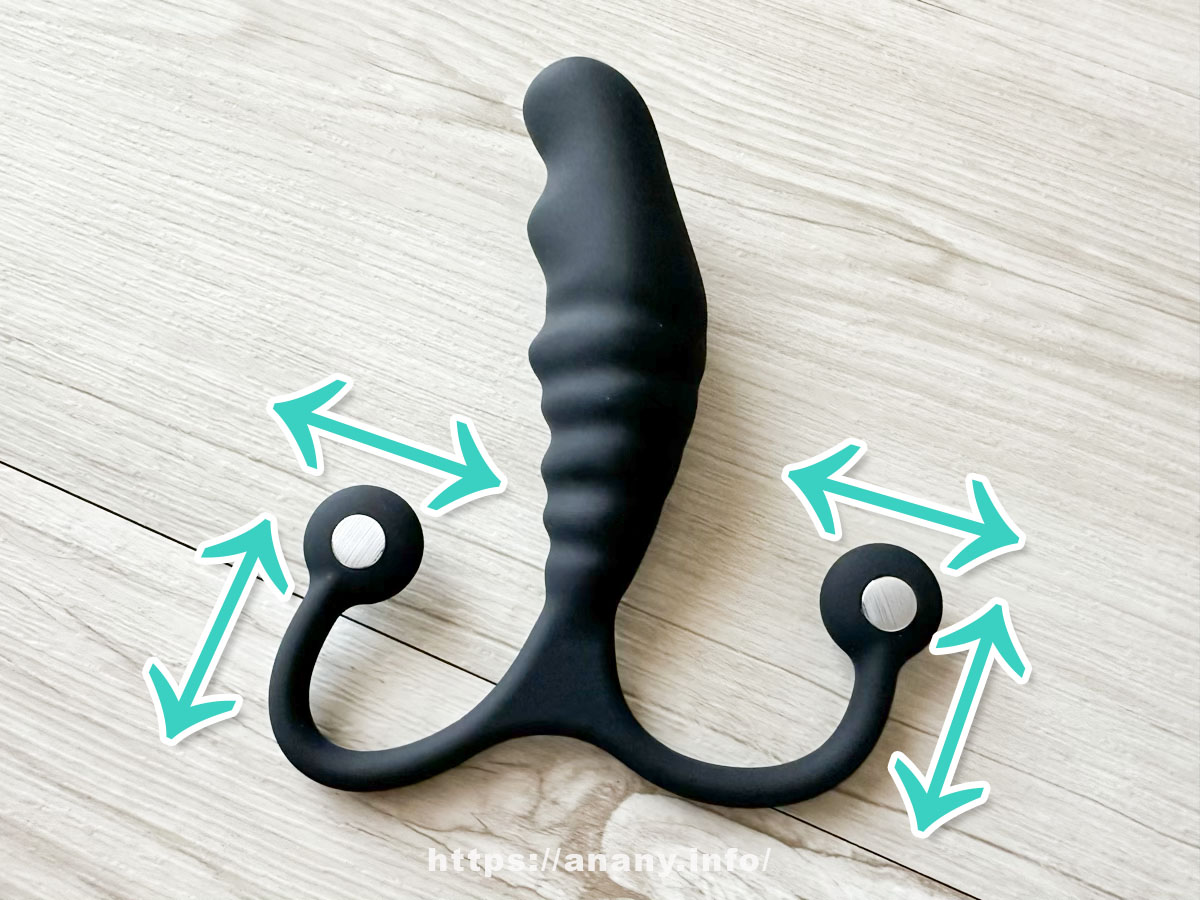 アナルに挿入した状態でアバットメント・Kタブの調整が可能！