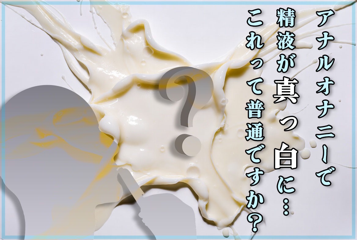 アナルオナニーで精液が白くなる理由を徹底解説｜前立腺液と精液の関係【体験談】